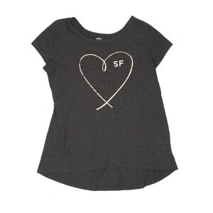 Old Navy Rose gold heart San Francisco graphic T-shirt large